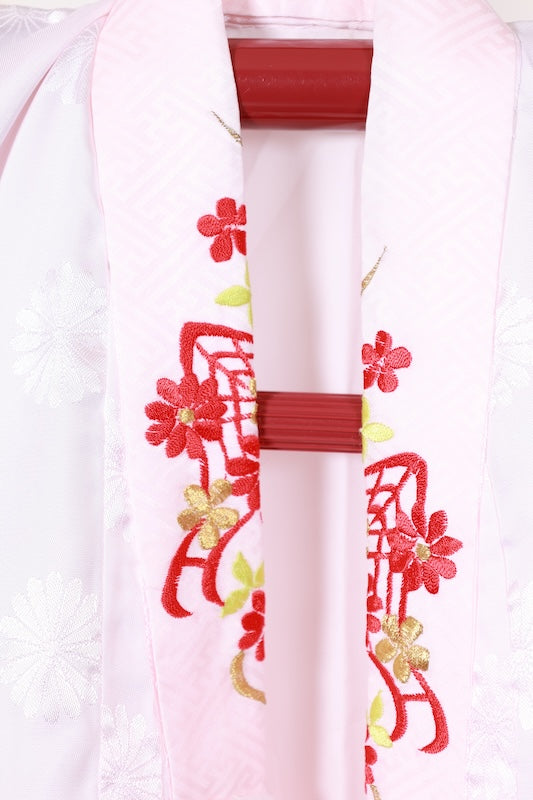 baby girl Japanese kimono’s underwear used <Hitotsumi’s Nagazyuban> polyester /F02