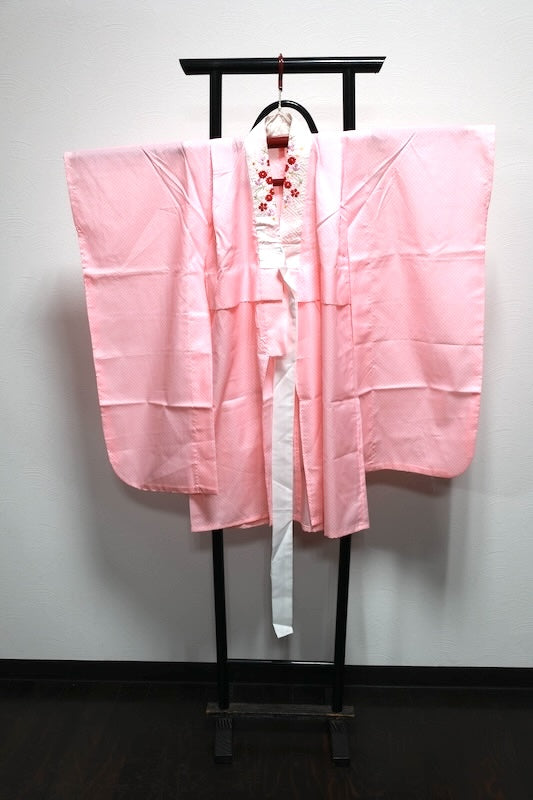 Kids girl Japanese kimono’s underwear used <Yotsumi’s Nagazyuban> polyester /F07