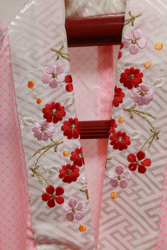 Kids girl Japanese kimono’s underwear used <Yotsumi’s Nagazyuban> polyester /F07