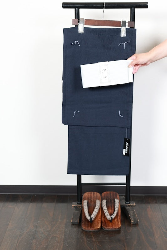 New Japanese Men’s Yukata,Obi 2piece set / SS58
