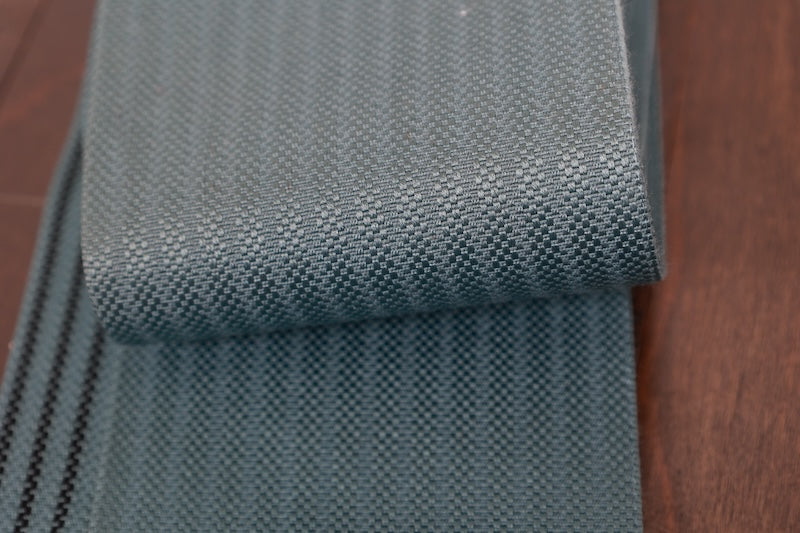 Men's Kaku-obi sash belt blue gray pre-owned