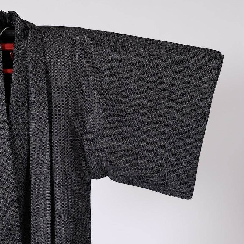 Japanese Men’s kimono Men’s kimono jacket 2piece set L-size 100% silk /A112