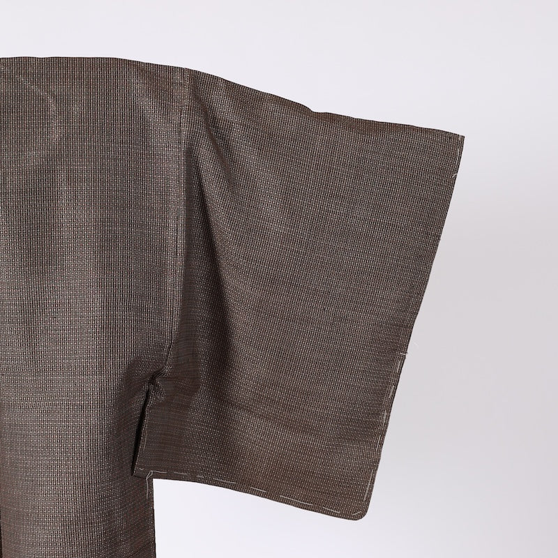 used Japanese Men’s kimono L-size 100% silk / A1111
