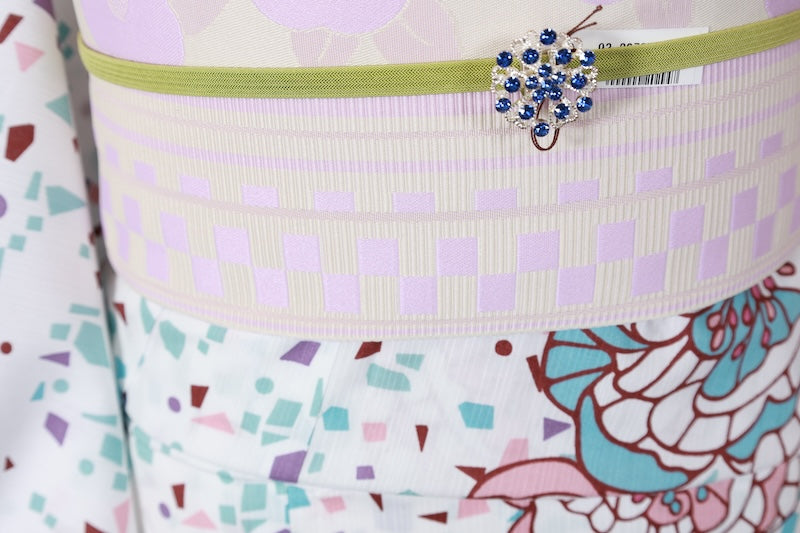 New YUKATA cotton Lsize 2piace set E002