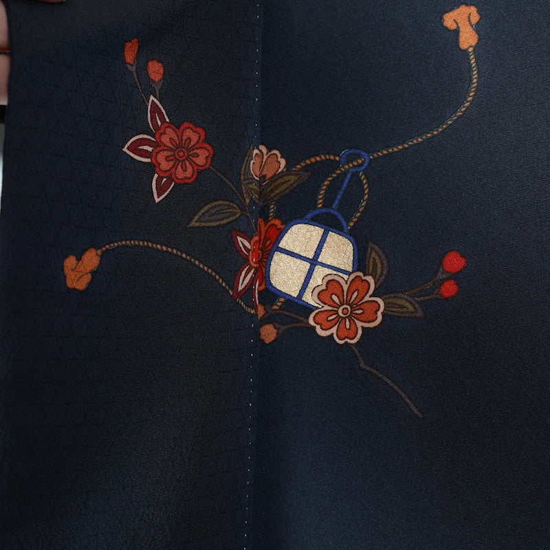 Japanese kimono used <houmongi> Msize silk 100% /T231
