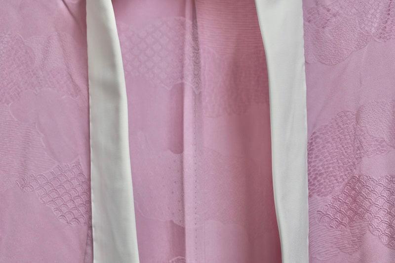 Nagajuban (long under-kimono) Lavender color pre-owned /AZ43