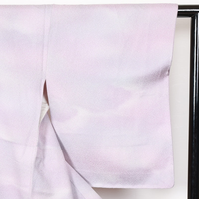 New, unused item Japanese kimono <Iromuzi> Lsize silk 100% /T230
