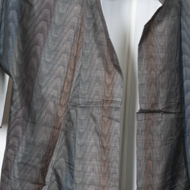 Japanese kimono used <Tsumugi> Msize silk 100% /T227