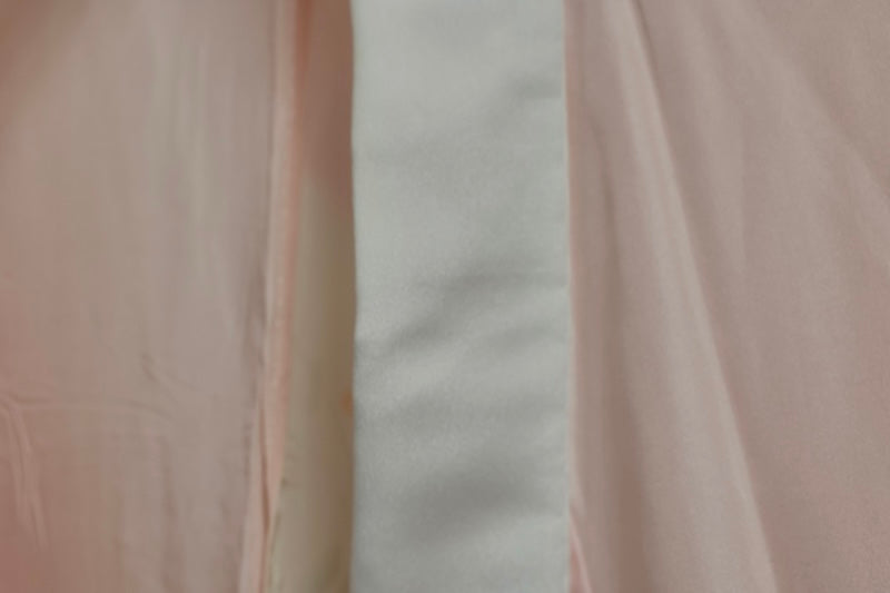 Nagajuban (long under-kimono) light pink green pre-owned /AZ32