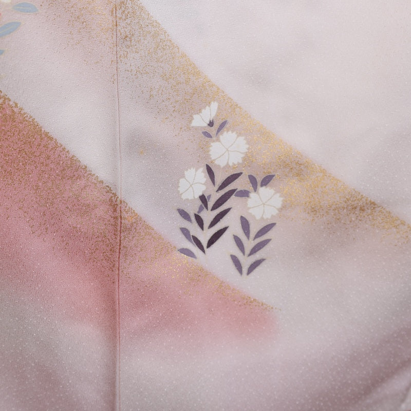 Japanese kimono used <houmongi> Msize silk 100% /T225