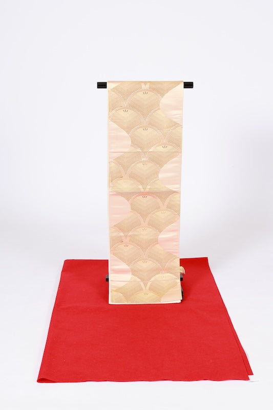 Japanese used sash belt (Fukuro-obi) 100% silk /B1238