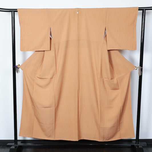 New, unused item Japanese kimono used <Komon> Msize silk 100% /T221