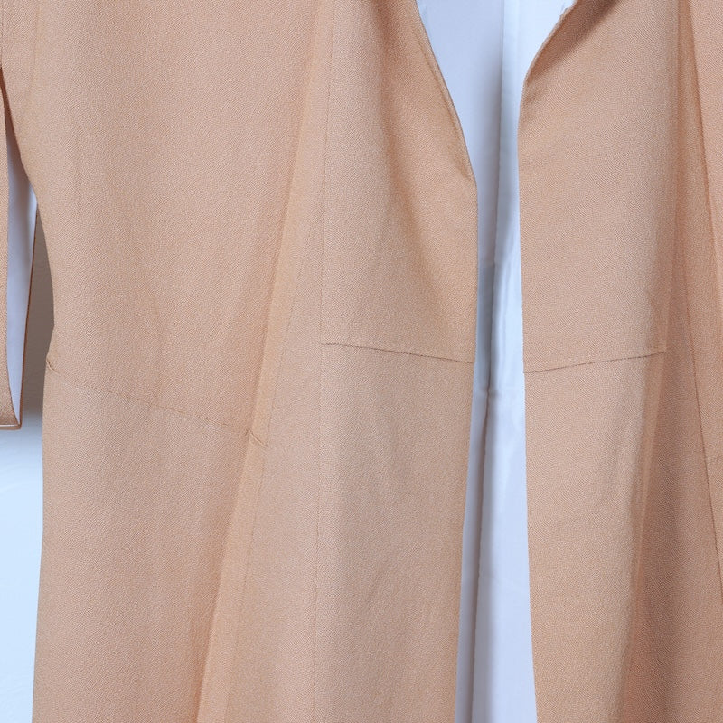 New, unused item Japanese kimono used <Komon> Msize silk 100% /T221