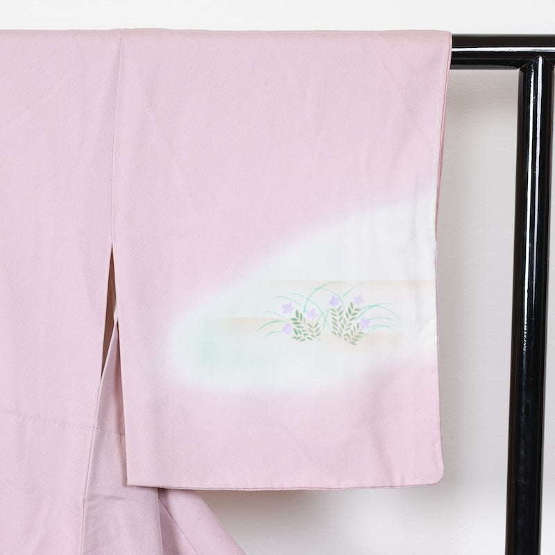 Japanese kimono used <houmongi> Msize silk 100% /T210