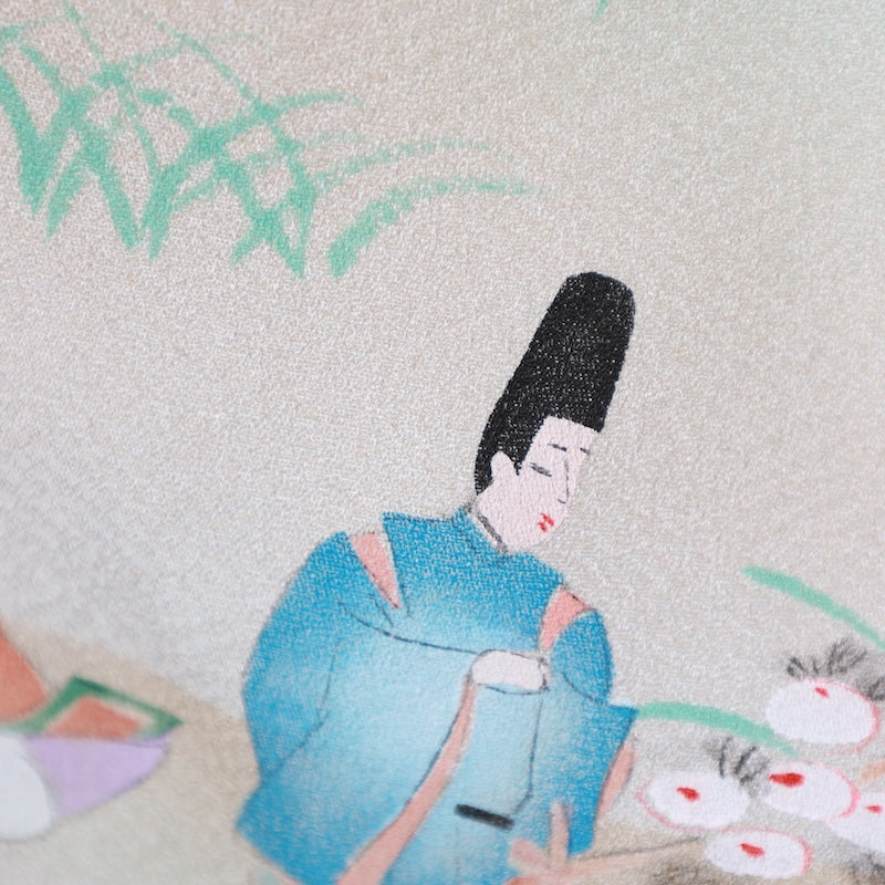 Japanese kimono used <houmongi> Msize silk 100% /T210