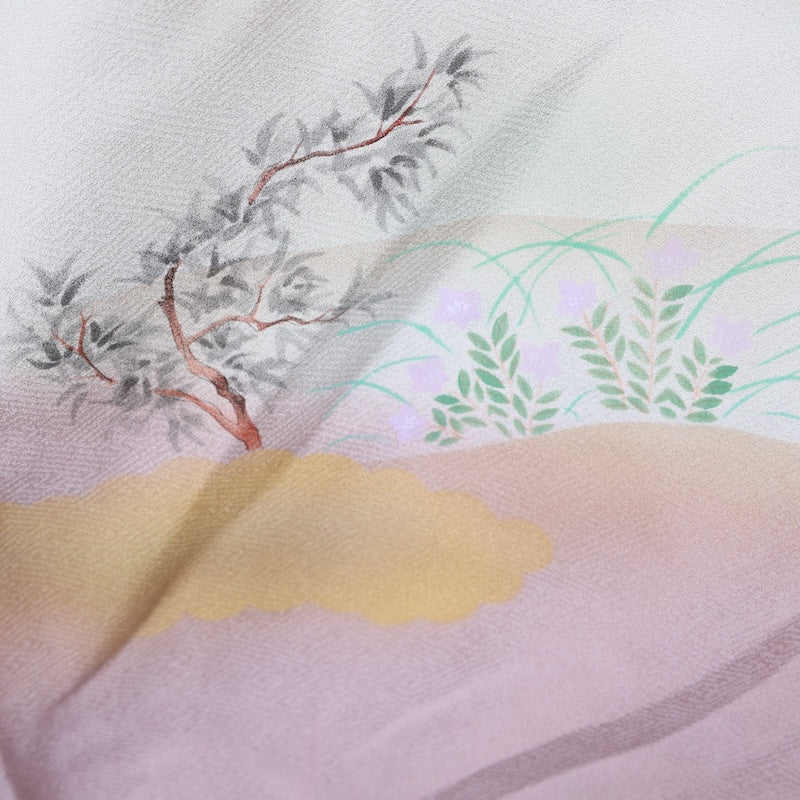 Japanese kimono used <houmongi> Msize silk 100% /T210