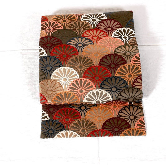 Japanese kimono used sash belt (Nagoya-obi) 100% silk /A168