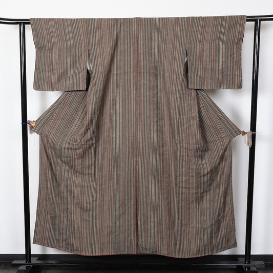 Japanese kimono used <Komon> Msize silk 100% /T219