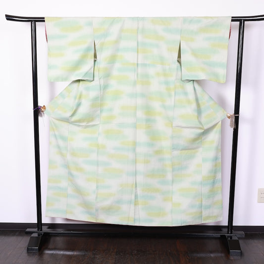 Japanese kimono used <Tsumugi> Msize silk 100% /T211