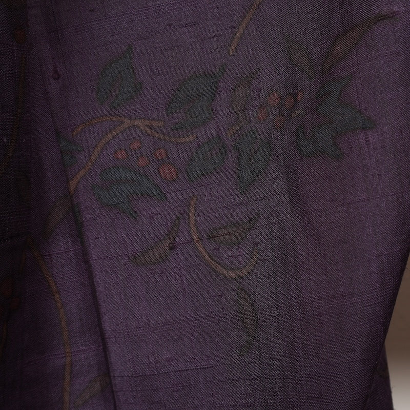 Japanese kimono used <Tsumugi> Ssize silk 100% /T212