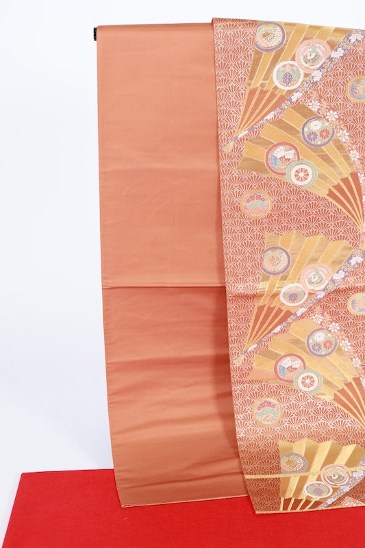 Japanese used sash belt (Fukuro-obi) 100% silk /B1243