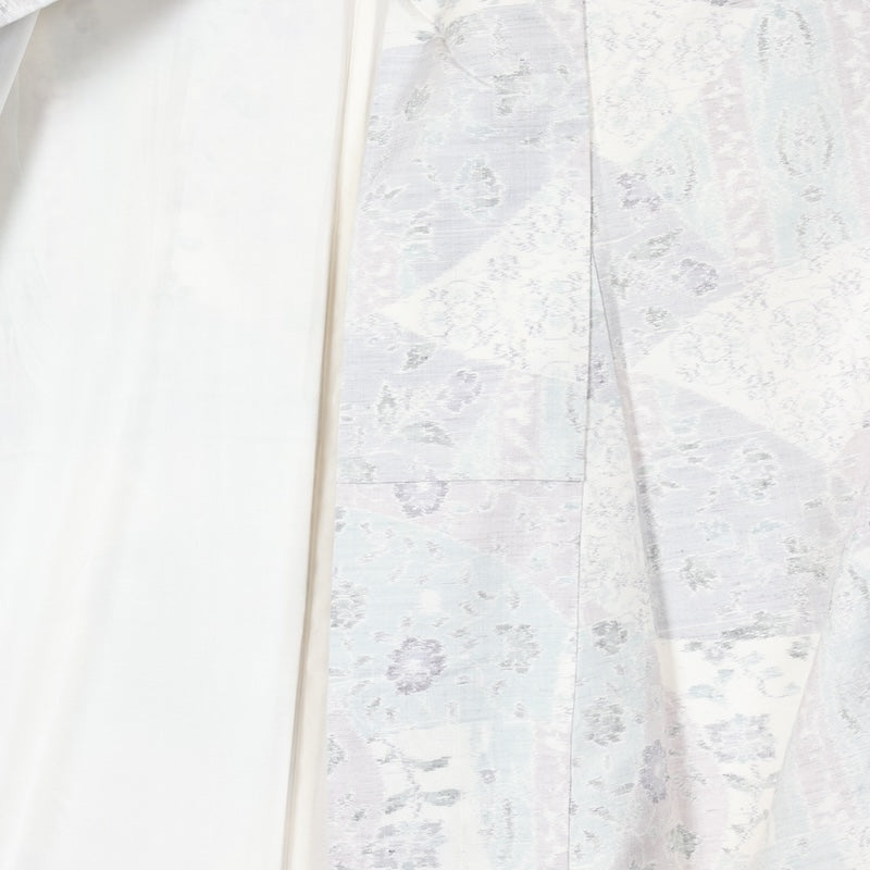 Japanese kimono used <Tsumugi> Lsize silk 100% /T216