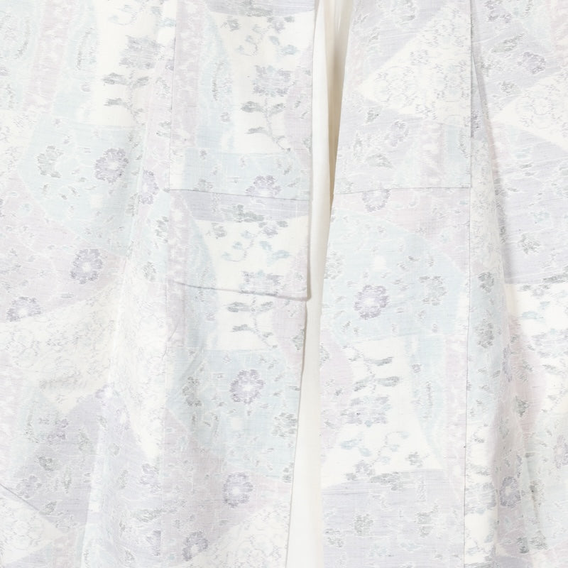 Japanese kimono used <Tsumugi> Lsize silk 100% /T216