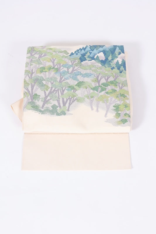 Japanese used sash belt (Nagoya-obi) 100% silk /B603