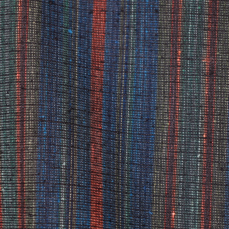 New Unused Japanese kimono used <Tsumugi> Lsize silk 100% /T233