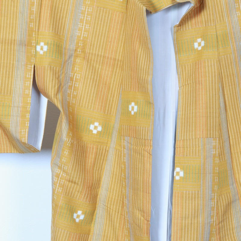 Japanese kimono used <Tsumugi> Msize silk 100% /T232