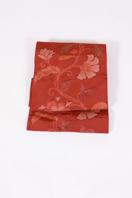 Japanese used sash belt (-obi) 100% silk /B597