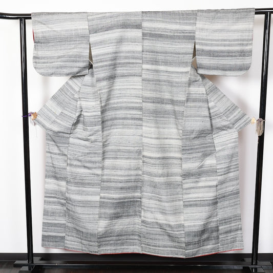 Japanese kimono used <Tsumugi> Msize silk 100% /T252