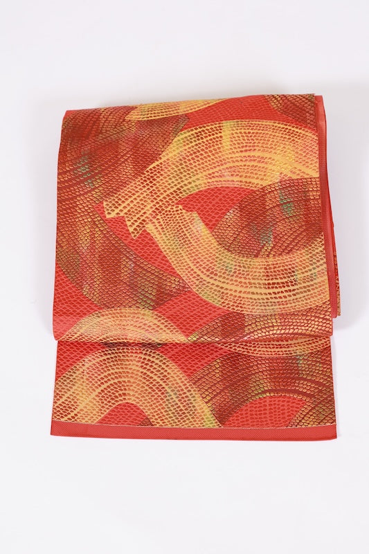 Japanese used sash belt (Nagoya-obi) 100% silk /B593