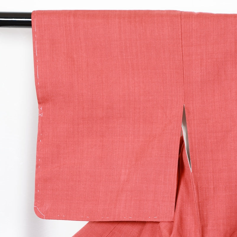 Japanese kimono used <Tsumugi> Lsize silk 100% /T250