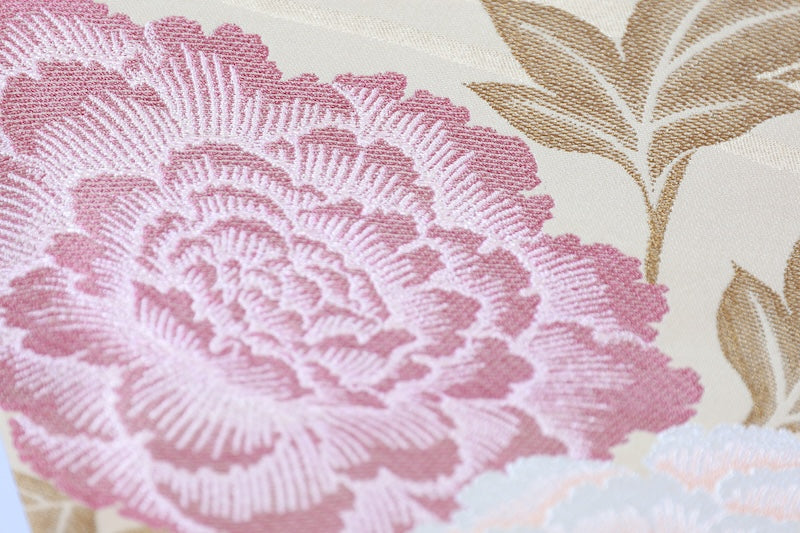 Japanese used sash belt (Nagoya-obi) polyester /B1271