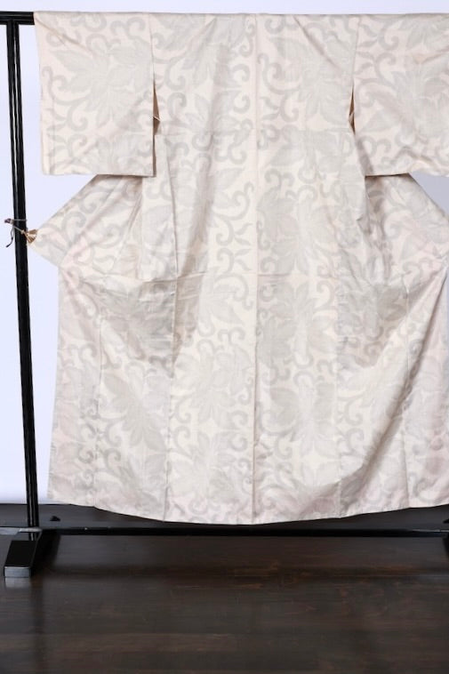 Japanease kimono used(tsumugi)sizeM silk100%/A457