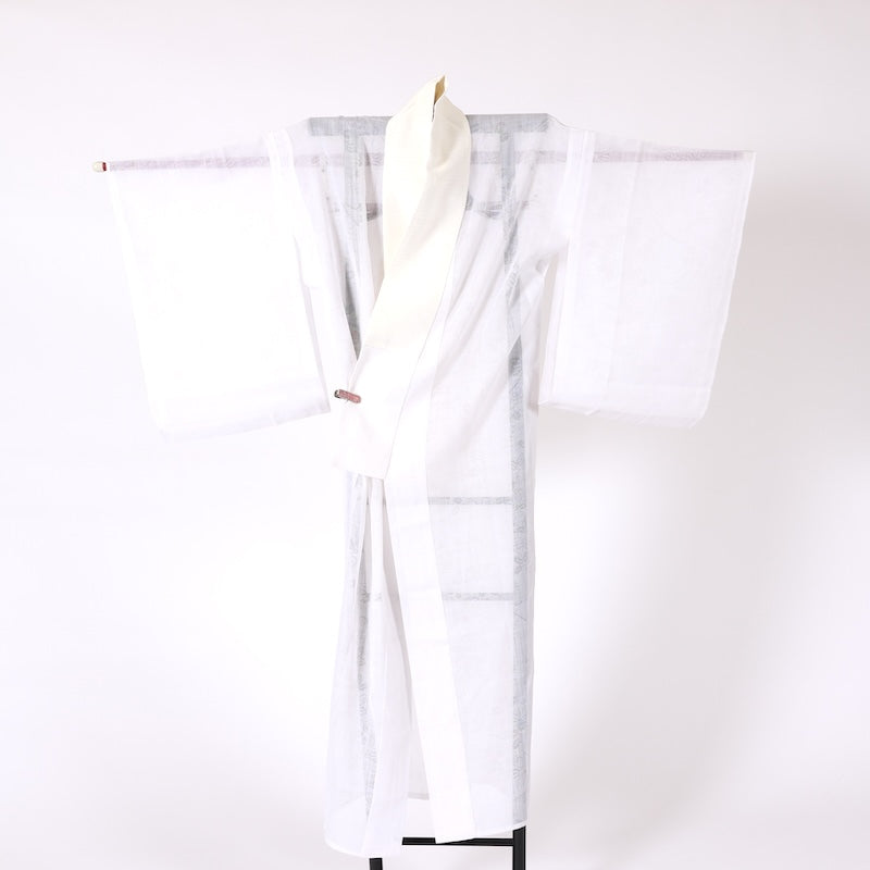 Long undergarment used, white, linen, size MA207