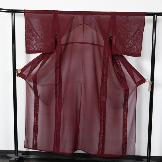 Japanese kimono used <Iromuzi> Msize silk 100% /T261