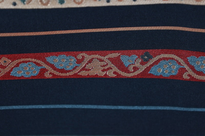 Japanese used sash belt (Nagoya-obi) polyester /B1265