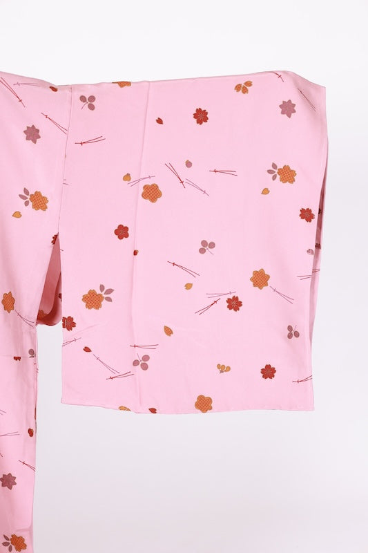 Japanese kimono’s underwear used <Nagazyuban> silk 100% /B1306