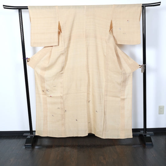 Japanese kimono used <Tsukesage> Lsize linen /T262