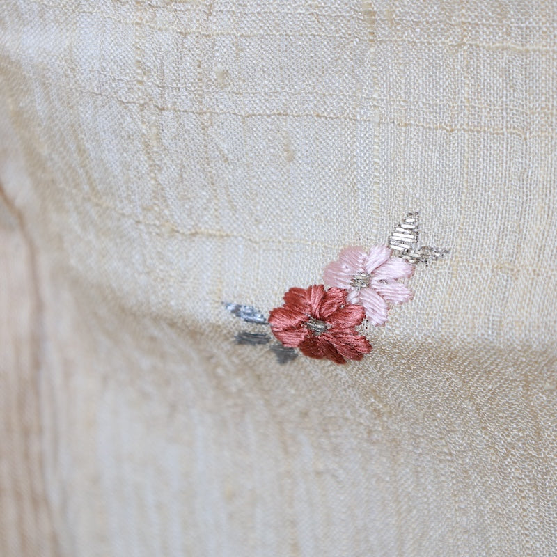 Japanese kimono used <Tsukesage> Lsize linen /T262
