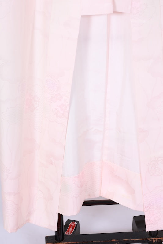 Japanese kimono’s underwear used <Nagazyuban> silk 100% /B1305