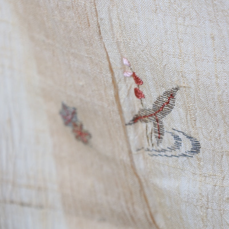 Japanese kimono used <Tsukesage> Lsize linen /T262