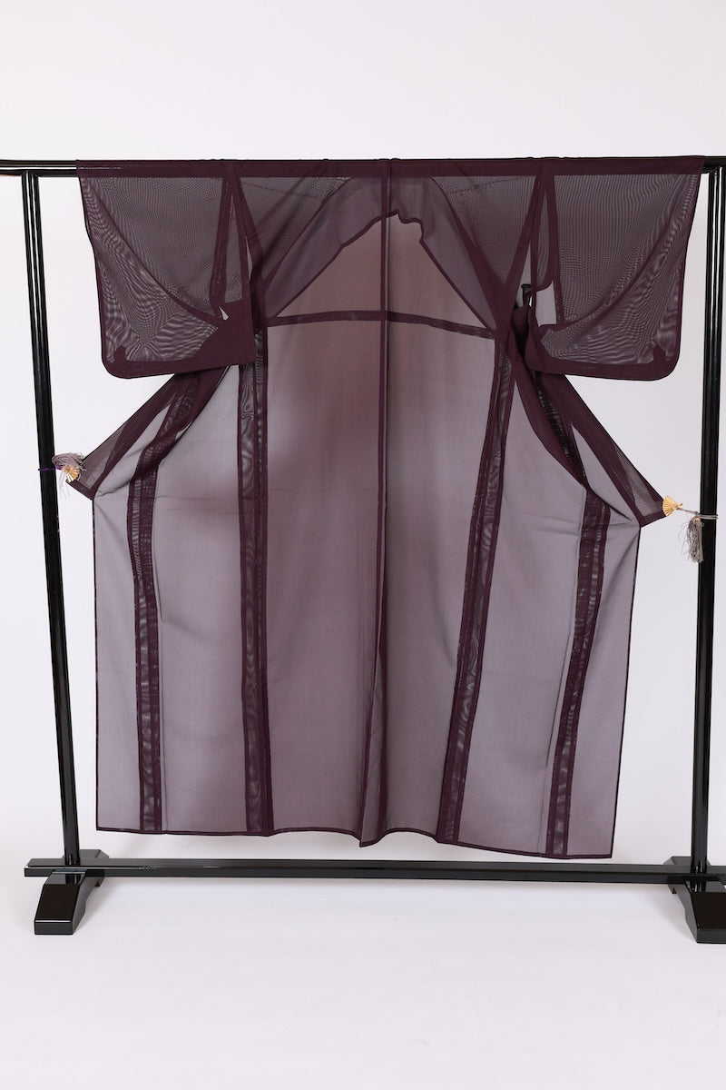 Japanese kimono used <iromuzi> Msize polyester /B636