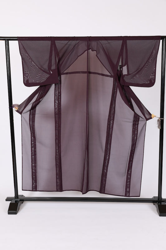Japanese kimono used <iromuzi> Msize polyester /B636