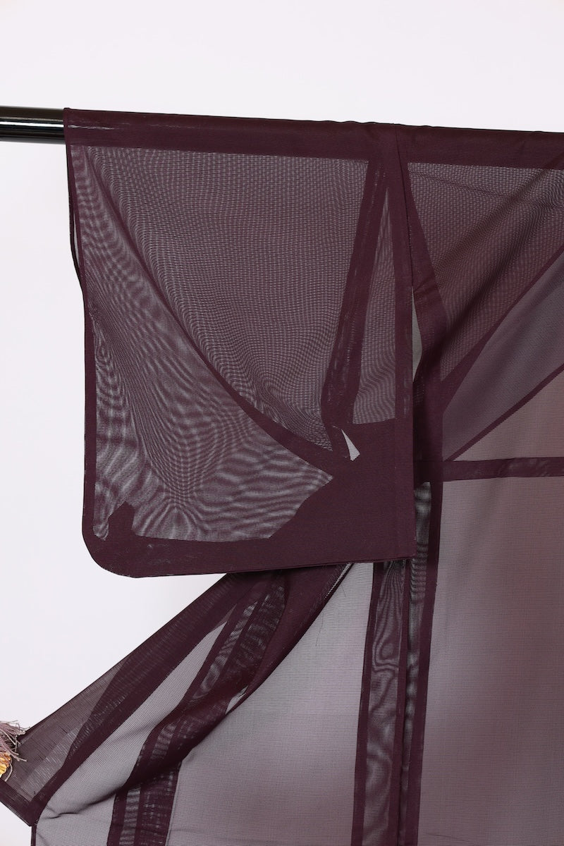 Japanese kimono used <iromuzi> Msize polyester /B636