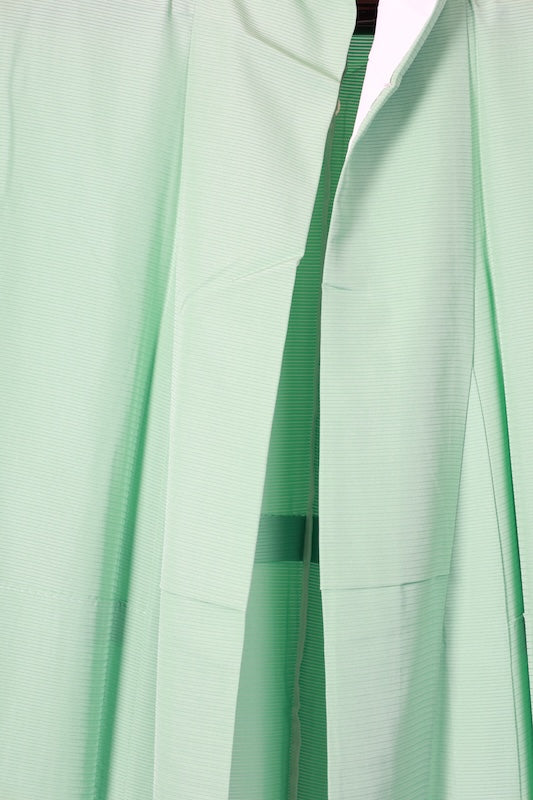 Summer kimono New, brand new, unused, ro (black) weave, green, single crest (maru ni tachibana), L185