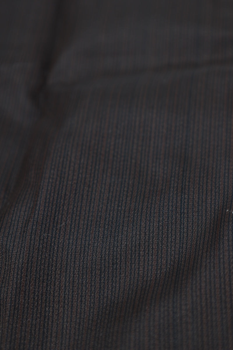 Men's Hakama – Brown & Black Striped – Divided Style (Umanori) – AZ73