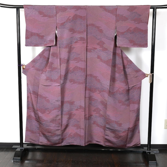 Japanese kimono used <Komon> Msize silk 100% /T289